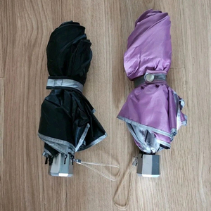 3단우산 휴대용 접이식 우산 블랙 라벤더 퍼플 보라