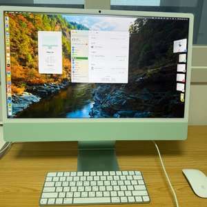애플 iMac24 m4 512gb 16기가램 그린