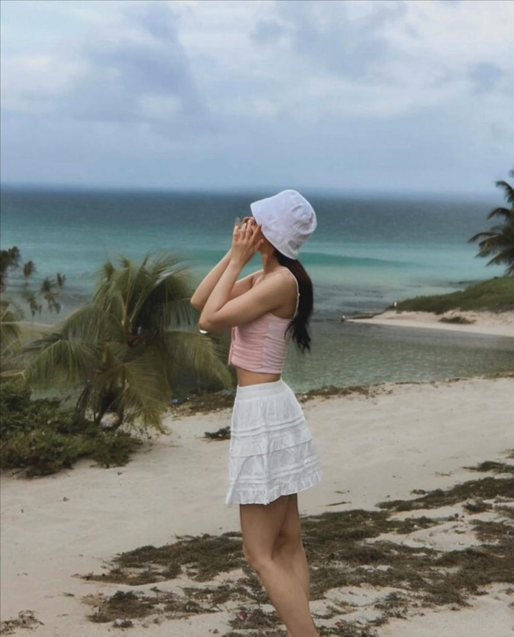 비키니 셔링 수영복 리본 폴웨어 폴댄스 이미지