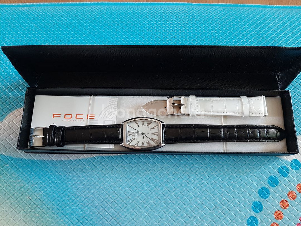 FOCE(포체) 자개판 가죽밴드 손목시계 F217FS--0