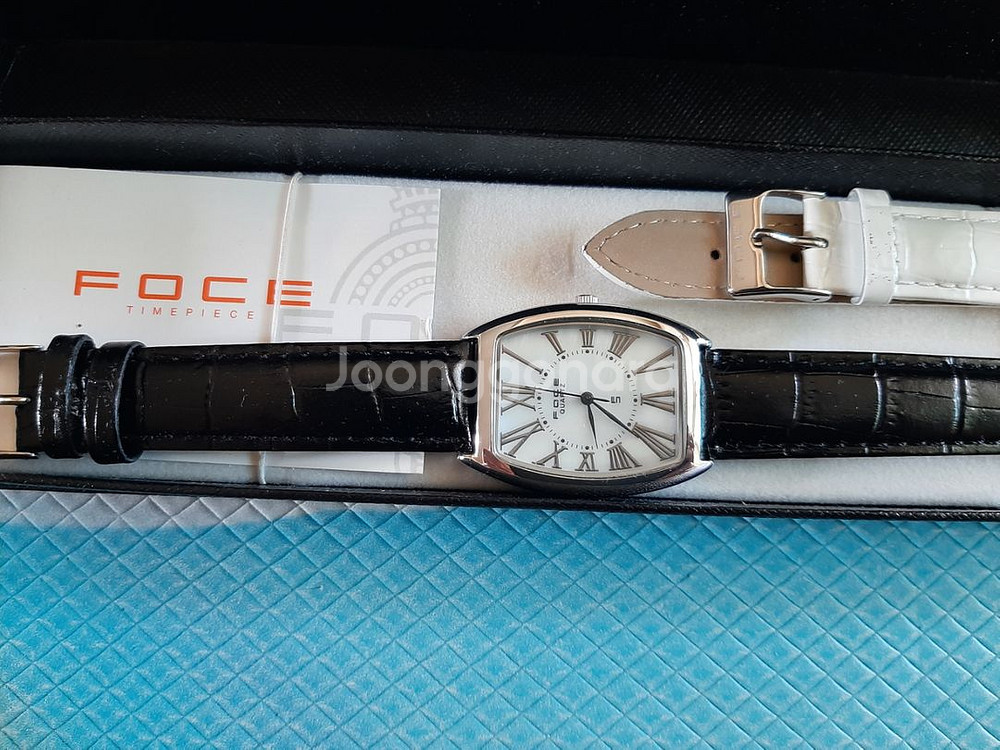 FOCE(포체) 자개판 가죽밴드 손목시계 F217FS--1