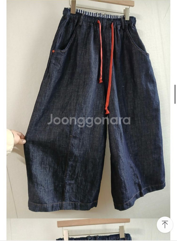 린넨 와이드통바지--3