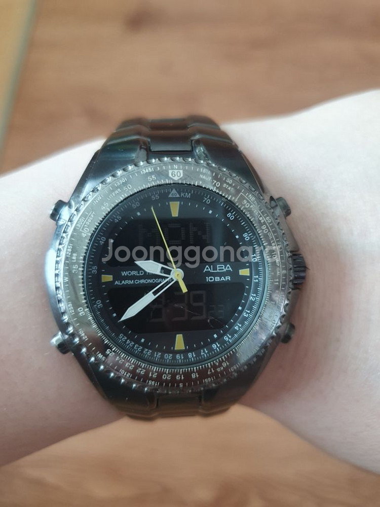 세이코알바 항공시계--1