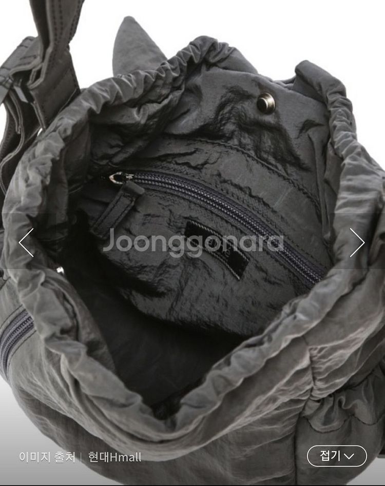 새상품 아떼바네사브루노 르봉백 미니 다크그레이--5
