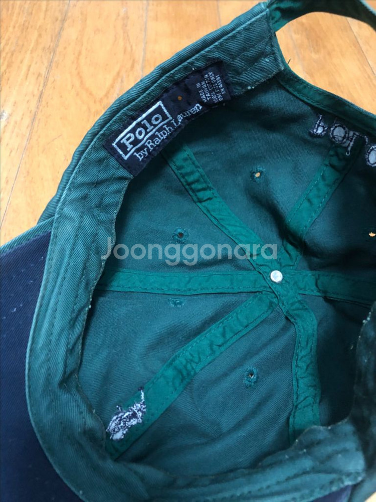 폴로 랄프로렌 포니 자수 볼캡 모자 그린--6