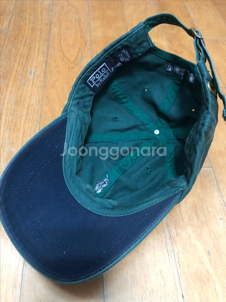 폴로 랄프로렌 포니 자수 볼캡 모자 그린--5