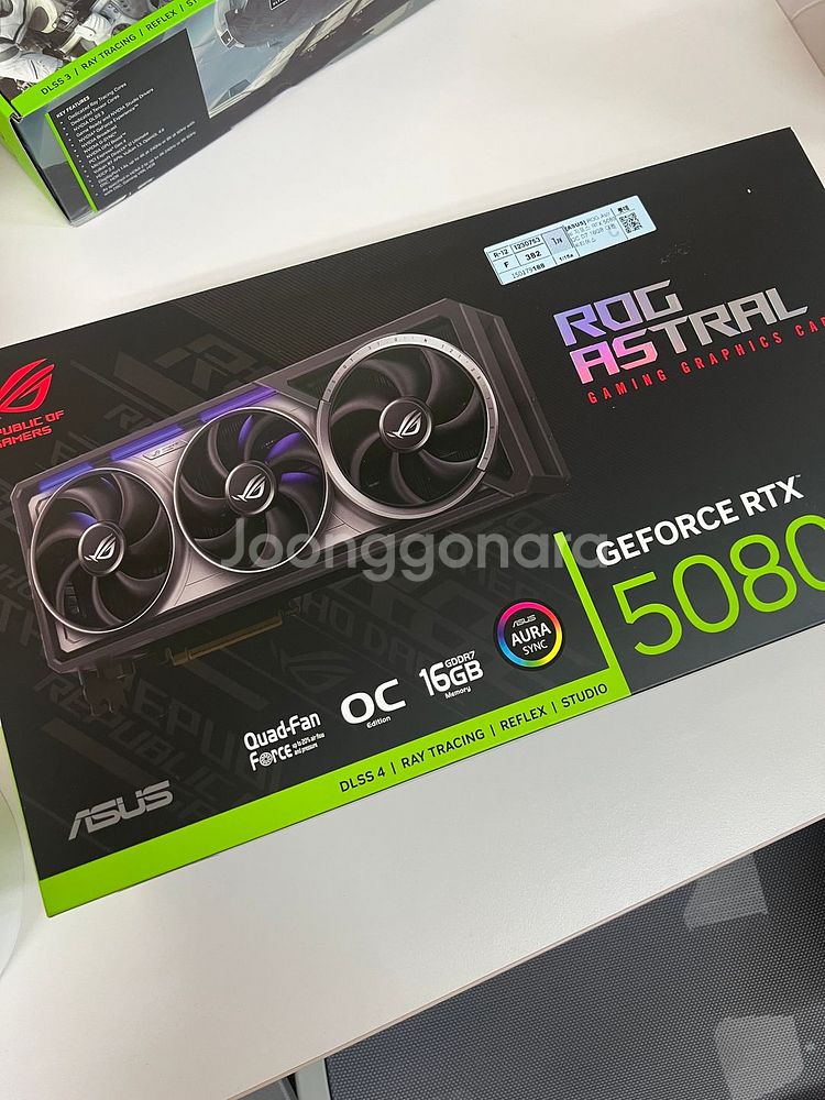 ASUS 아스트랄 Astral RTX5080 미개봉--0