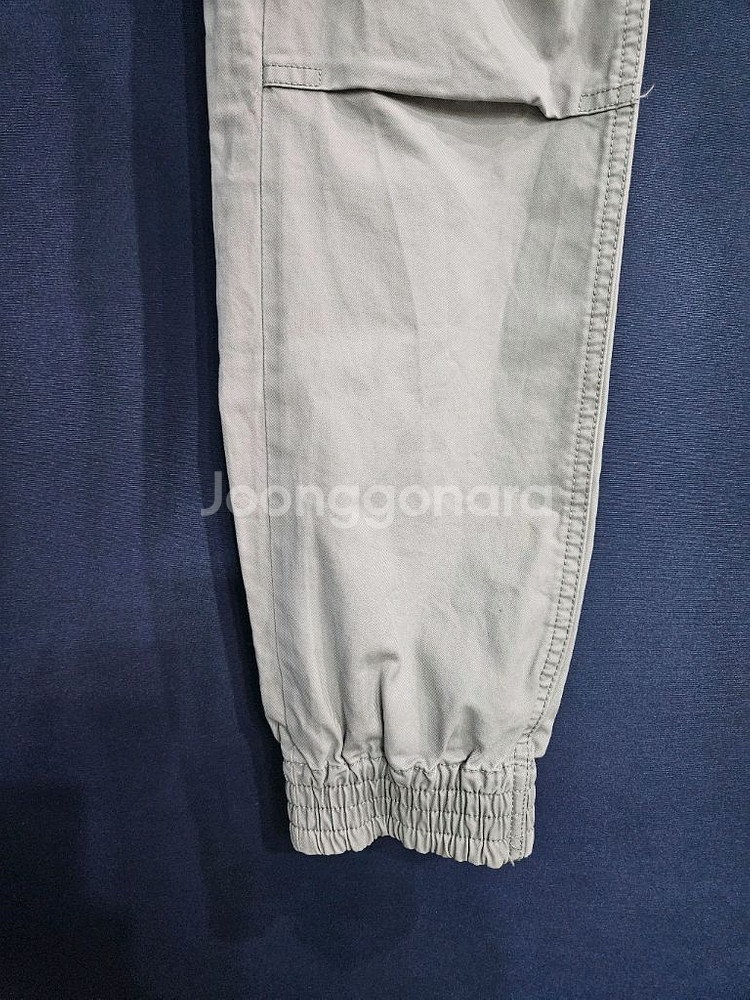 슈퍼드라이 아이보리 남성 허리 34~35 카고 조거팬츠--5
