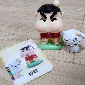 미사용)짱구는 못말려 짱구 흰둥이 꿀밤 피규어