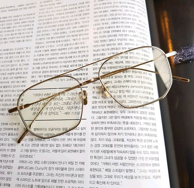 젠틀몬스터 세일러 031 골드 투브릿지 보잉 안경테--3