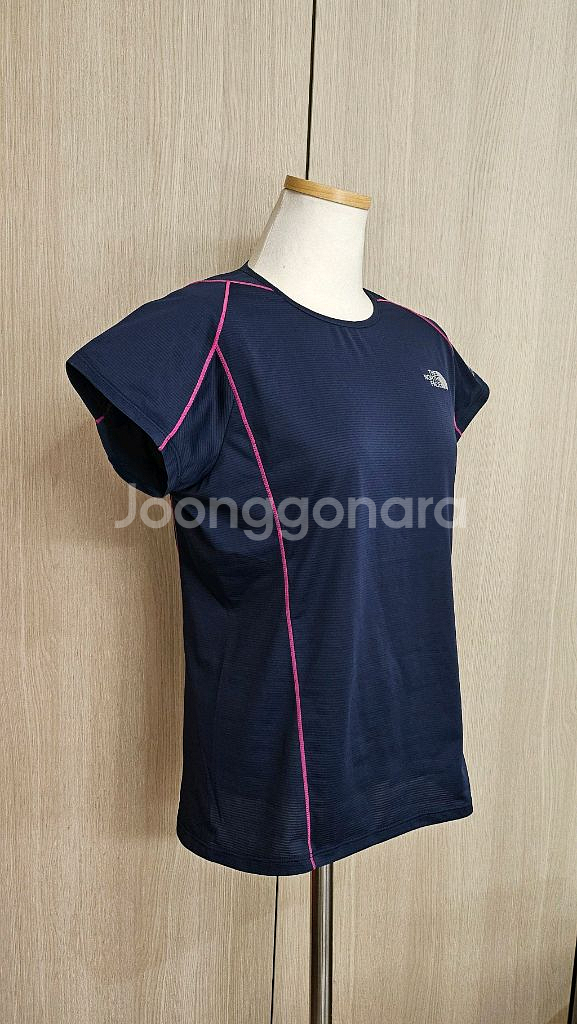 노스페이스 반팔 티셔츠 운동복상의 90(M)네이비비--2