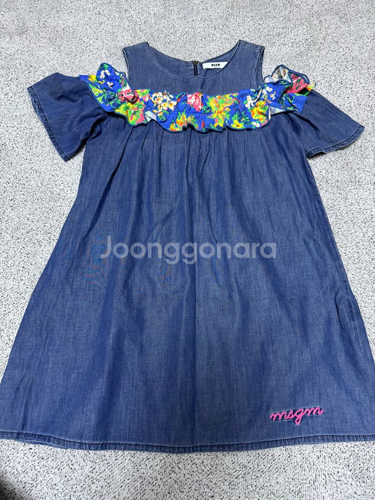 MSGM 키즈 여아 러플드레스--4