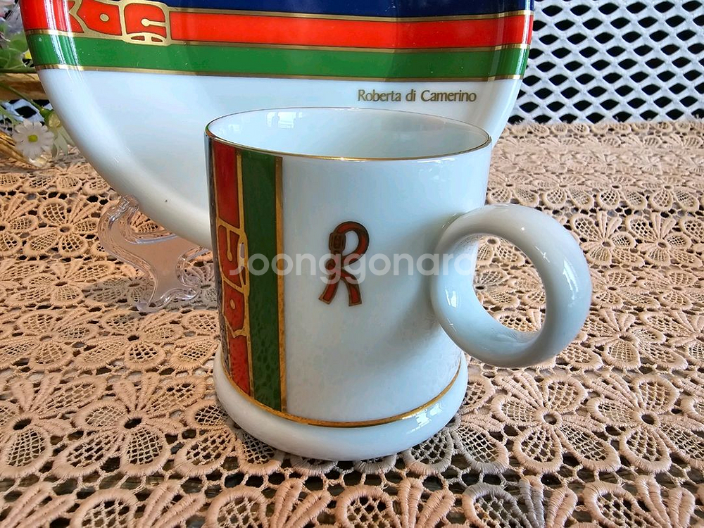 이태리 로베르타 디 까메리오 커피잔 4조.미사용--3