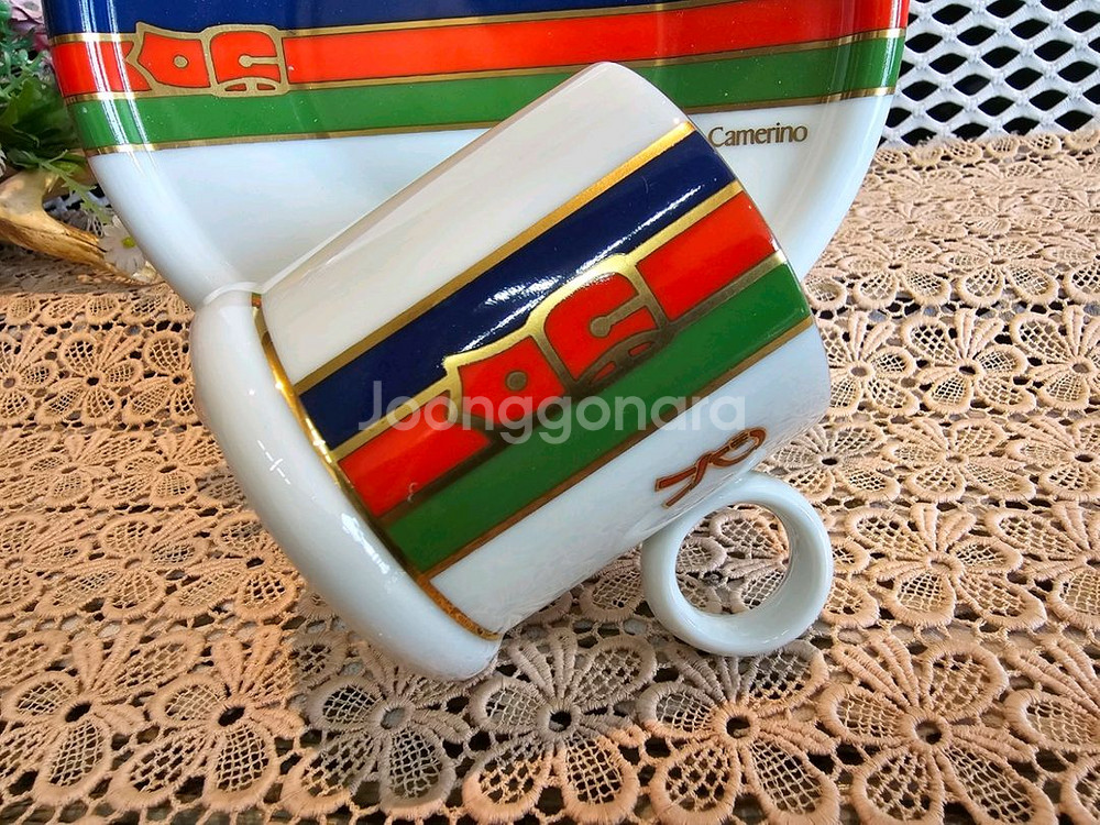 이태리 로베르타 디 까메리오 커피잔 4조.미사용--8