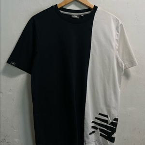 95-100 뉴발란스 검 흰 반팔티