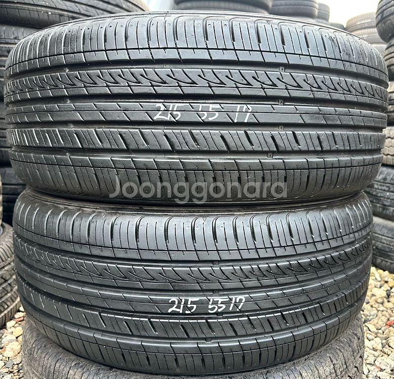 215 55 17중고타이어2개2155517--0
