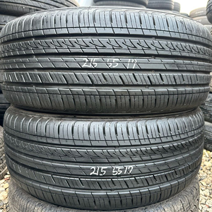 215 55 17중고타이어2개2155517