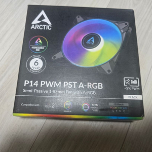 Arctic P14 PWM PST ARGB 140 3개
