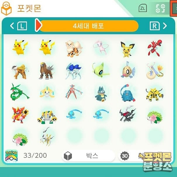 포켓몬 홈 / 각종 이로치, 배포 포켓몬 분양--2