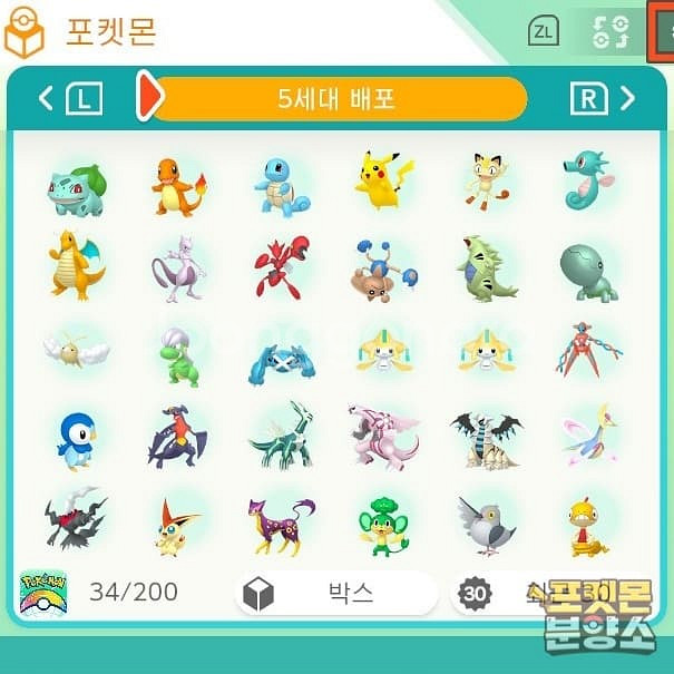 포켓몬 홈 / 각종 이로치, 배포 포켓몬 분양--3