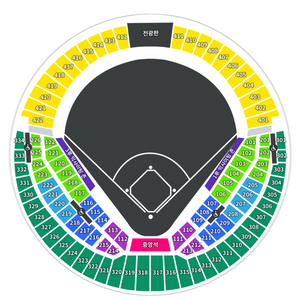 6/8 두산 vs 롯데 3루 레드석 4연석