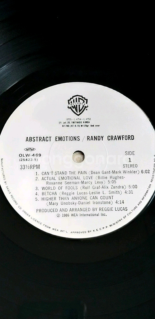 [LP]랜디 크로포드 RANDY CRAWFORD 바이닐--3
