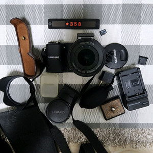 삼성 NX 2000 디지털카메라 블랙바디 가방세트