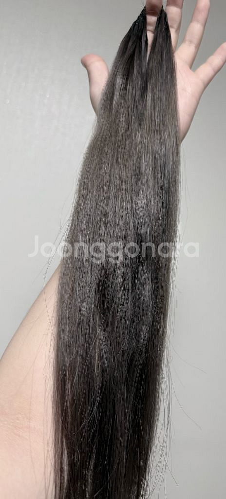 다크그레이 붙임머리 22인치--0