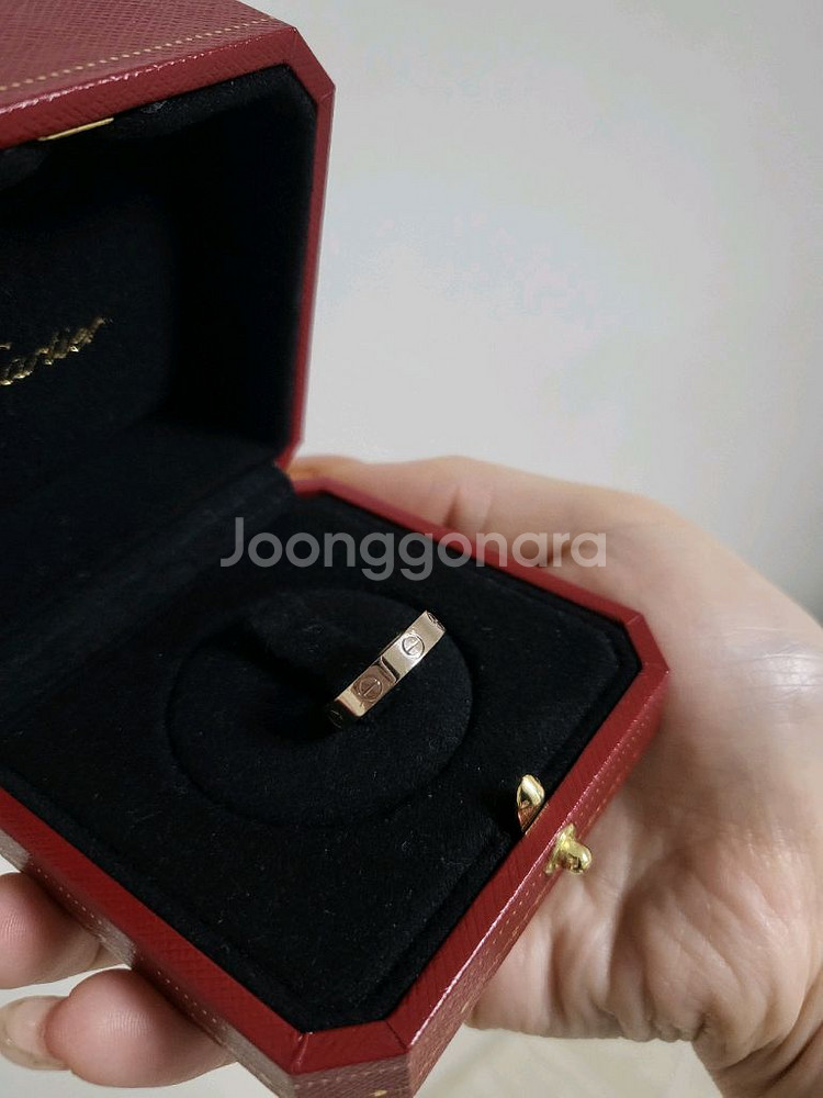 정품 까르띠에 러브링 sm 호수 49호 팔아요--1