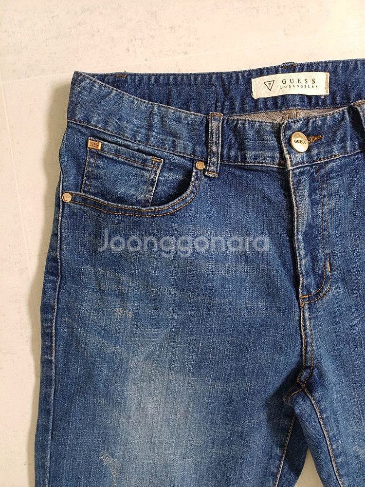 여성 게스 봄.가을 여름 데님 일자청바지(사방스판32)--3