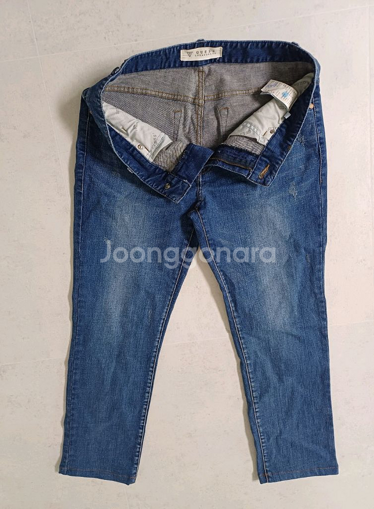 여성 게스 봄.가을 여름 데님 일자청바지(사방스판32)--9
