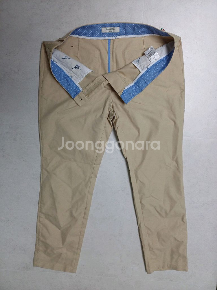 여성 헨리코튼 봄.가을 여름 골프바지 (사방스판30)--2