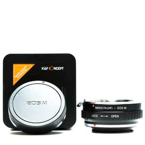 KnF 미놀타 A 렌즈-캐논 EOS M 어댑터 뒤캡포함