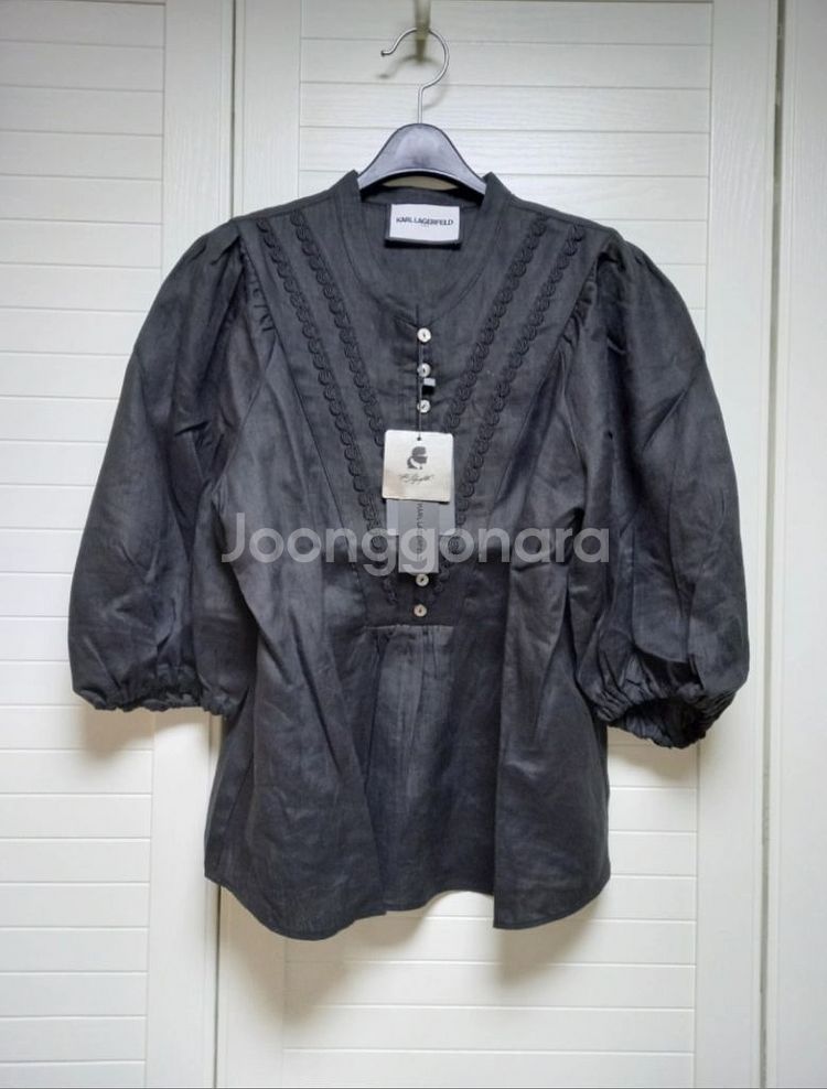 칼라거펠트 프렌치린넨100 블라우스(77) ㅡ새상품--1