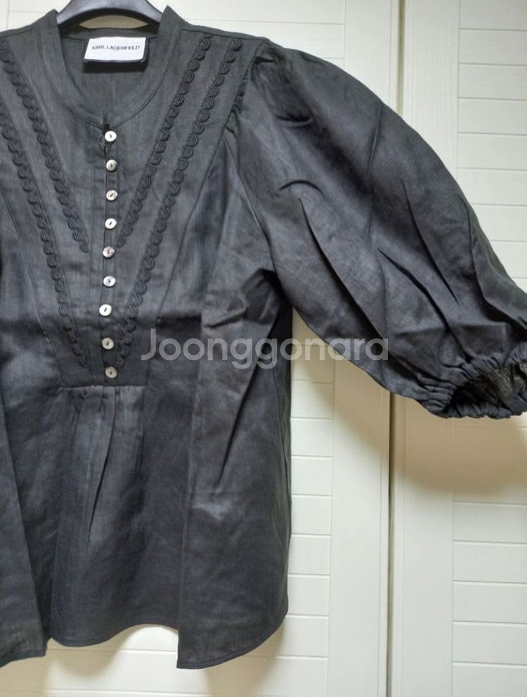 칼라거펠트 프렌치린넨100 블라우스(77) ㅡ새상품--3