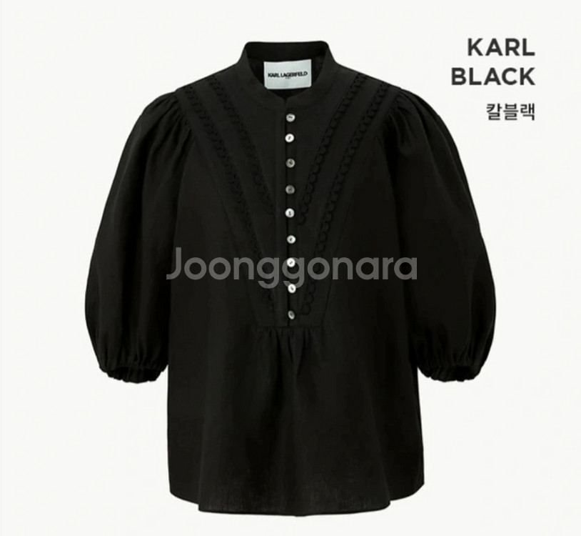 칼라거펠트 프렌치린넨100 블라우스(77) ㅡ새상품--6