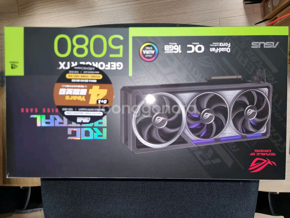 ASUS RTX 5080 아스트랄 팝니다.--3