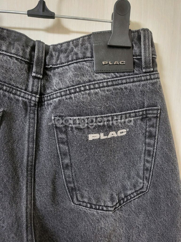 PLAC 플랙 데님 와이드 팬츠--2