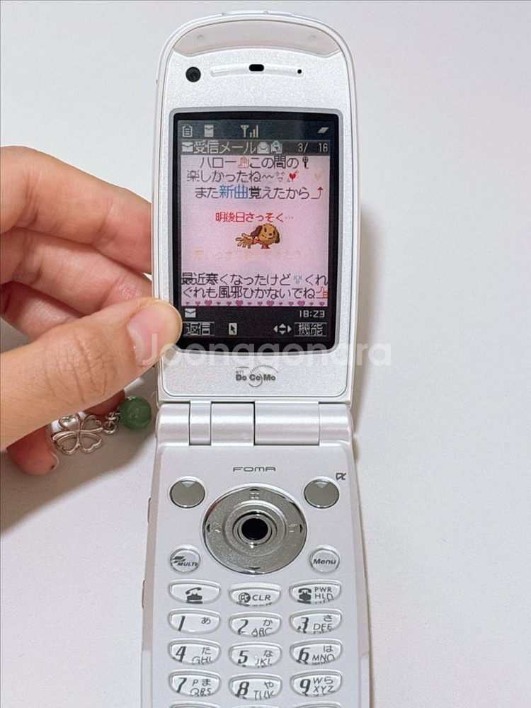 도코모 foma 화이트 목업폰 모형폰 y2k 갸루폰--3
