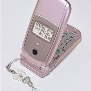 도코모 인디핑크 레트로 목업폰/빈티지폰/갸루폰/y2k