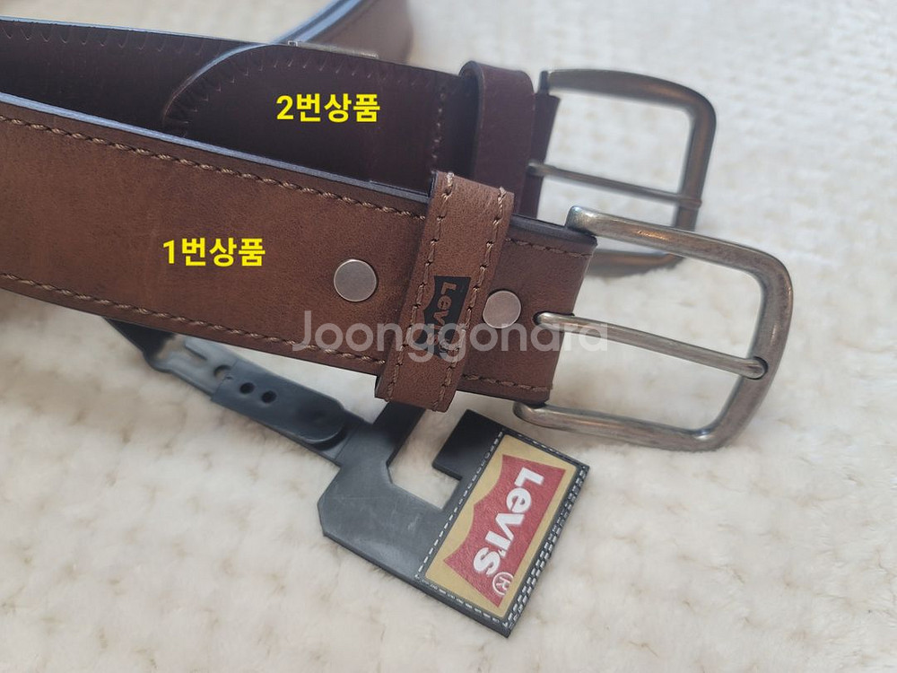 리바이스 직수입 가죽 벨트--0