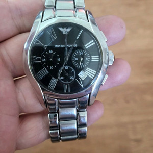 아르마니 크로노 메탈시계