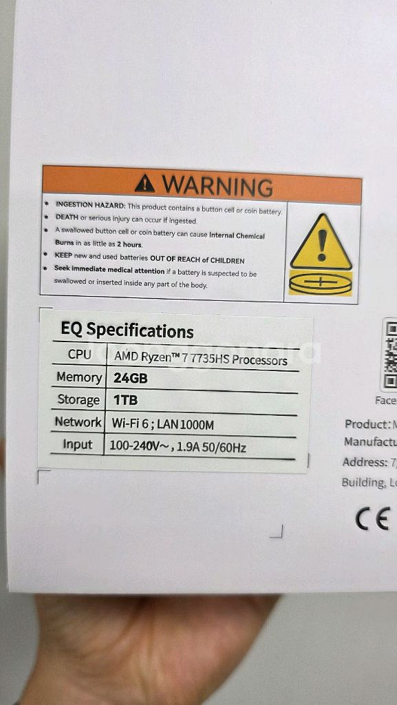 비링크 EQR6 미니PC 7735HS 24gb 1TB--5