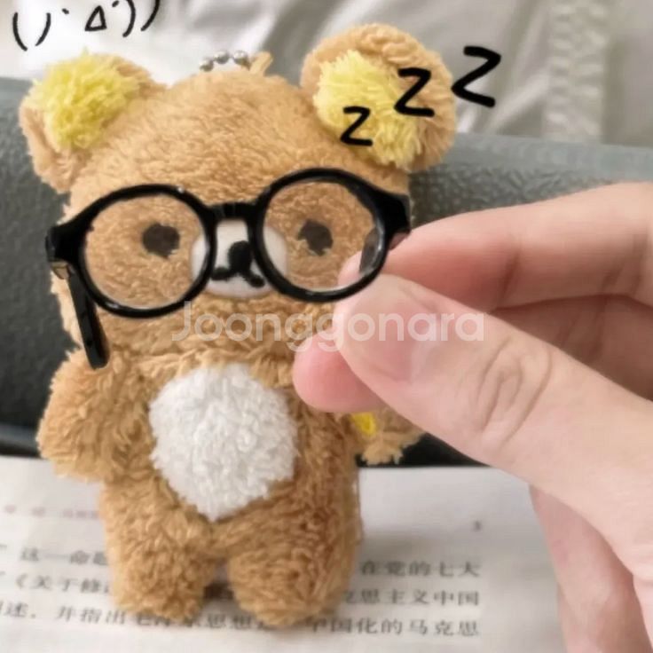 뿔테 안경 미니어처 가챠파우치 소품 인형소품 판매--0