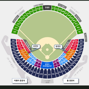 6.8 두산 vs 롯데 1루 네이비4연석 통로석