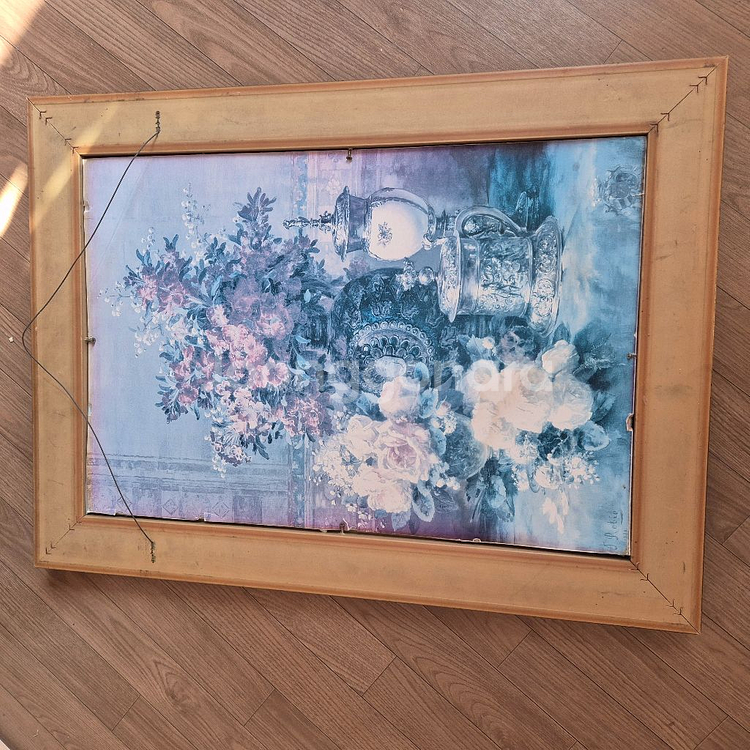 캔버스 빈티지그림 엔틱액자 50x70이낭 대형 (택배x--4