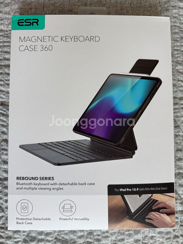 ESR 아이패드 프로 12.9인치 키보드 영문 자판--0