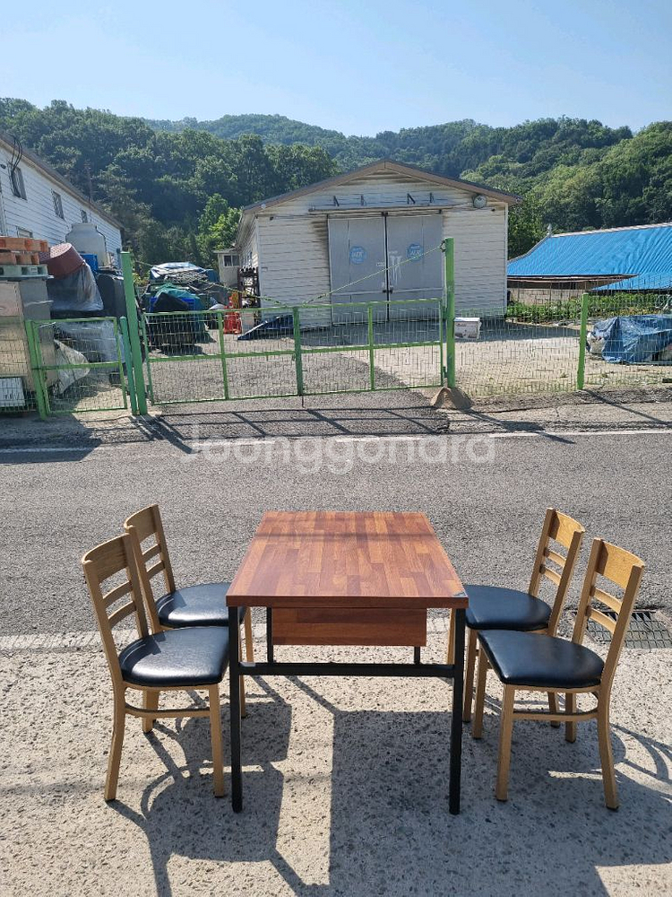 4인용 식당 식탁의자세트--0