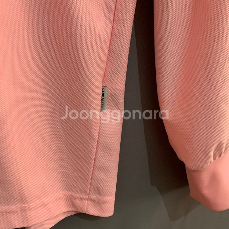 105 XL 아디다스 핑크 폴로 PK 긴팔 카라티--2