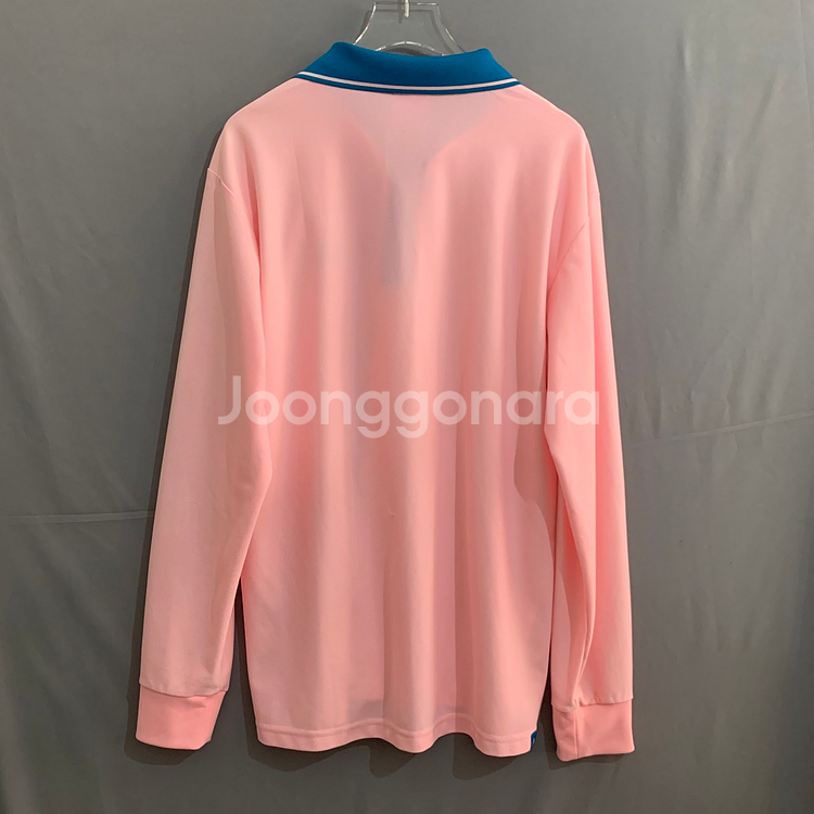 105 XL 아디다스 핑크 폴로 PK 긴팔 카라티--1